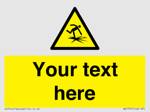 Custom warning thin ice